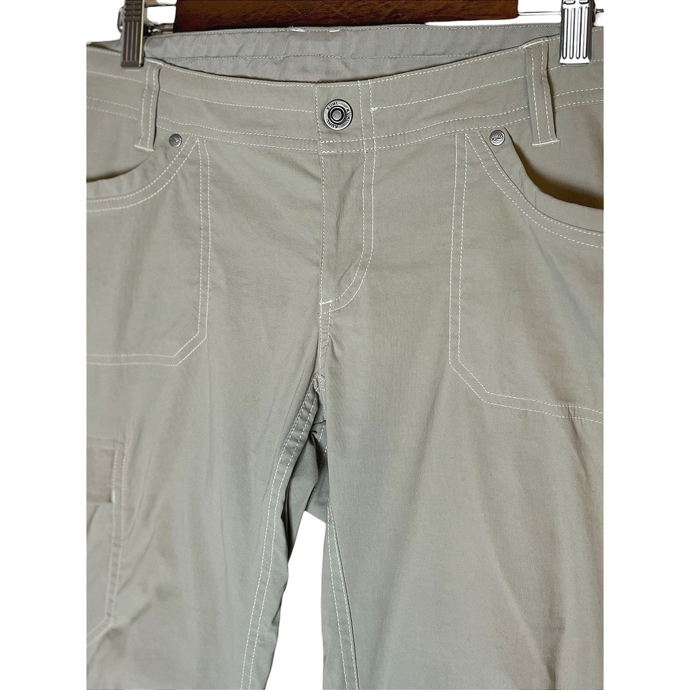 Kuhl Womens 10 Tan Khaki Hiking Cargo Cropped Pants Khaki - Picture 2 of 8